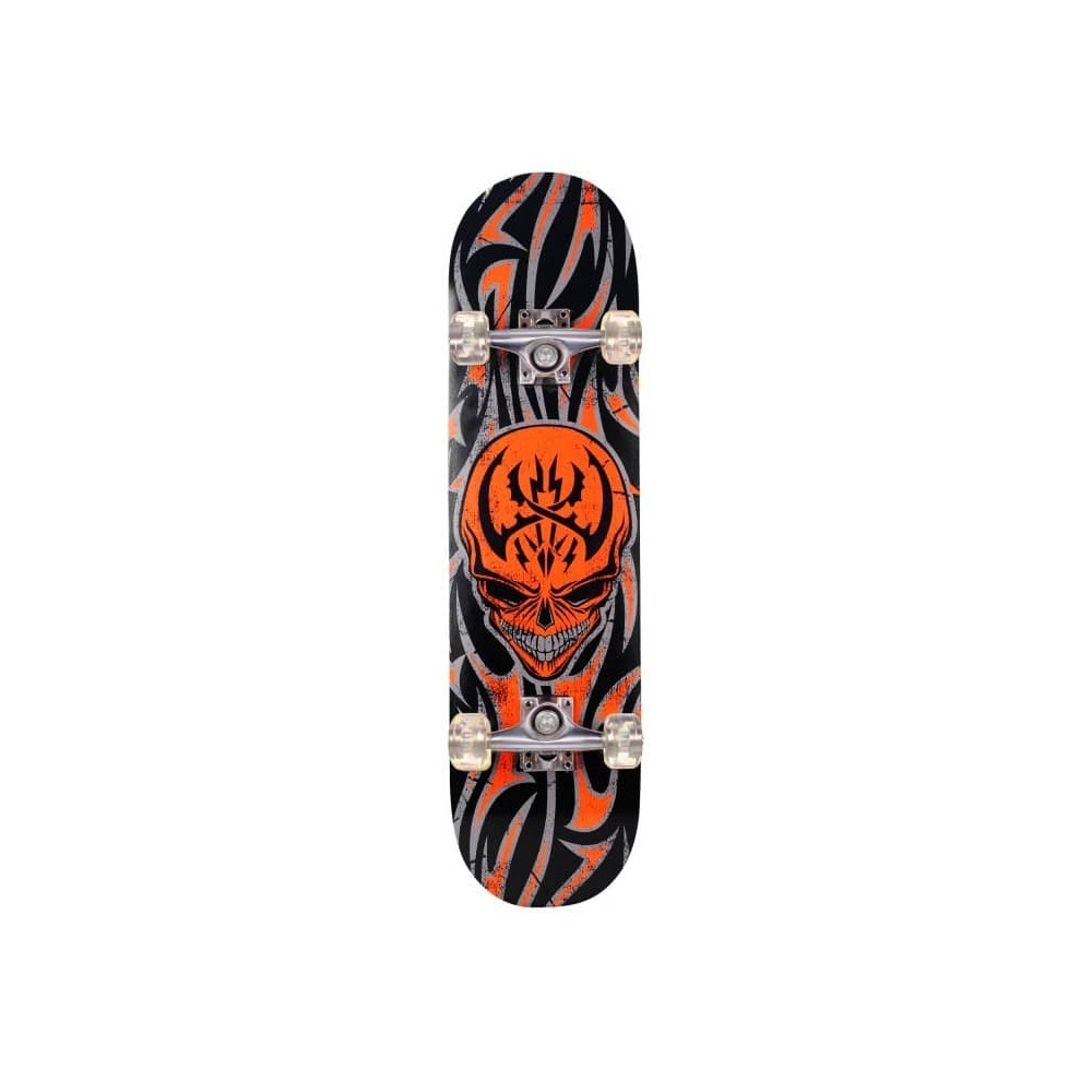 Masquedardos Orange Skull Skateboard 79x21cm Pat61053nj