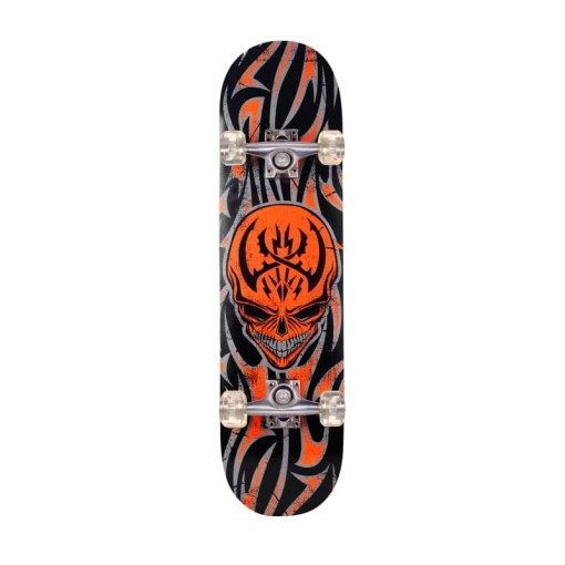 Masquedardos Orange Skull Skateboard 79x21cm Pat61053nj