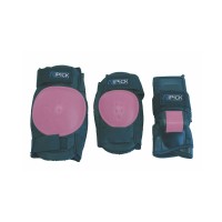 Masquedardos Set 3 Protecciones Patinaje Junior (rodilleras, Coderas, Protectores De Mano) Pat61008