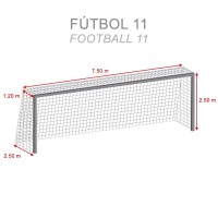 Masquedardos Reti da calcio Gioco 11 Basic 5011