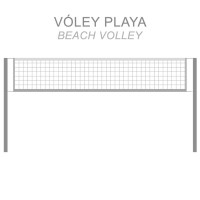 Masquedardos Beach Volleyball Net Pro 5094