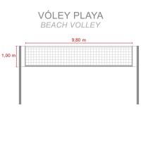 Masquedardos Beach Volleyball Net Pro 5094