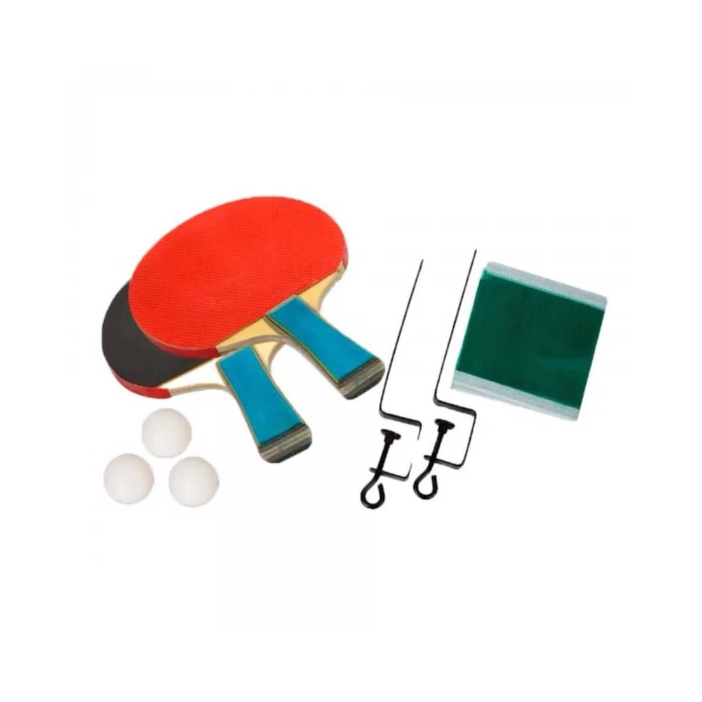 Masquedardos Pack De 2 Palas Ping Pong + Soporte + Red + 3 Bolas Modelo Uranus 0006813