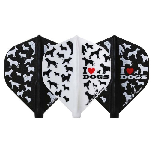 Masquedardos Feathers Fit Flight I love dogs standard