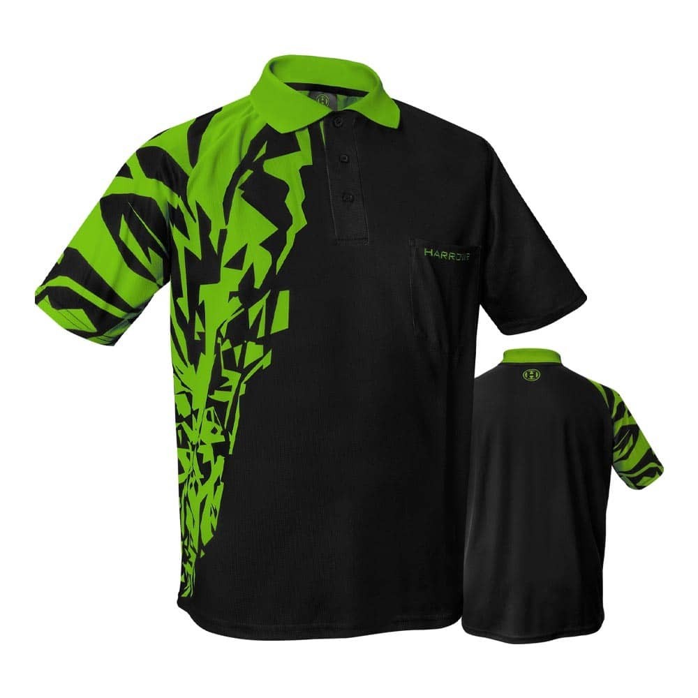 Masquedardos T-shirt Harrows Darts Rapid verde XL Me62004