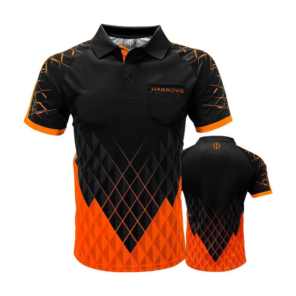 Masquedardos T-shirt Harrows Darts Paragon orange XL Me65024