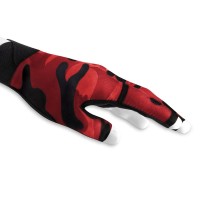 Masquedardos Biljarska rukavica Poison Camo Glove 3 Finger Black Red L/xl Desno 45196004