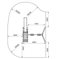 Masquedardos Children's park Masgames Mauna Loa L with square wood Ma700080