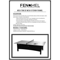 Masquedardos Mesa Ping Pong Exterior Fenomel 7151