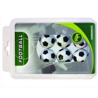 Masquedardos Pack 6 Bolas Futbolin Blanca Negra Blister  62406