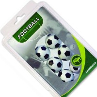 Masquedardos Balenie 6 bielych čiernych futbalových lôpt Blister 62406