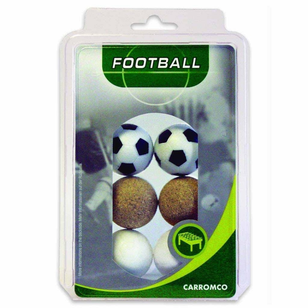 Masquedardos Pack 6 Ballons de Foot 2 Blancs + 2 Ballons + 2 Liège 62606