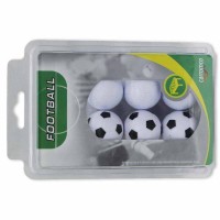 Masquedardos Pack 6 Balls Footballin 3 Blanc Noir + 3 Blanc 62706