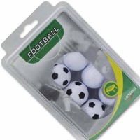 Masquedardos Pack 6 Bolas Futbolin 3 Blanca Negra + 3 Blancas 62706