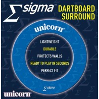 Masquedardos Dartboard Surrounds Unicorn Sigma Blue 79355