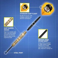 Masquedardos Darts lövés értéktartomány párbaj Steeltip Brass Sh-Duel-118