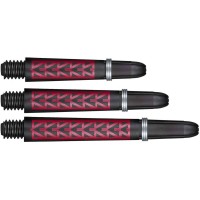 Masquedardos Cañas Shot Darts Koy Carbon Pakati Roja Larga 48mm Sh-sm3708/m