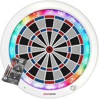 Masquedardos Weißes elektronisches Zielpaket Granboard3s Led Mat Darts