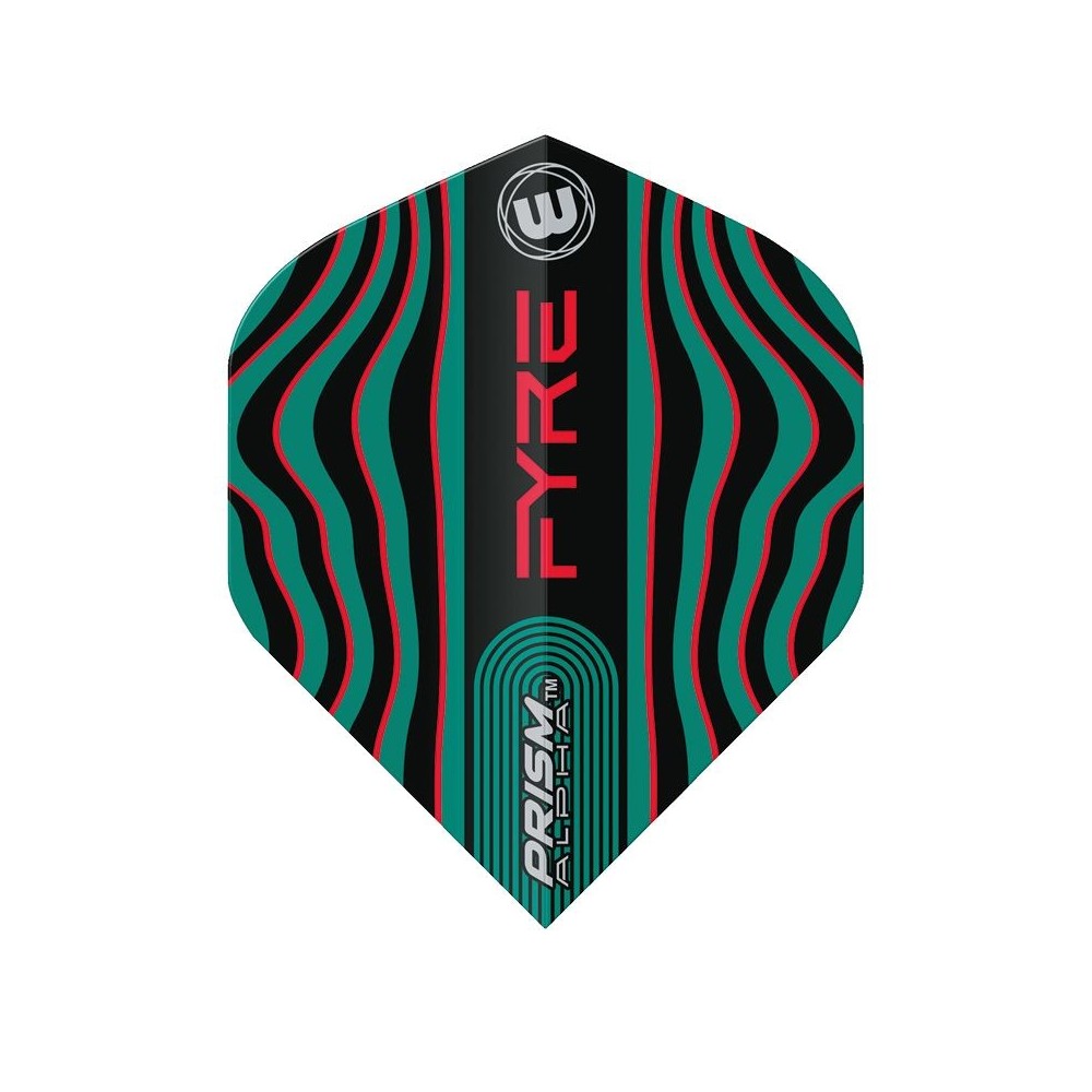 Masquedardos Winmau Darts Standard Prism Alpha Black Turquoise Red 6915.708 Flights