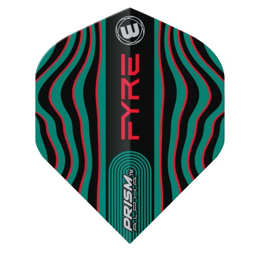 Masquedardos Winmau Darts Standard Prism Alpha Black Turquoise Red 6915.708 Flights