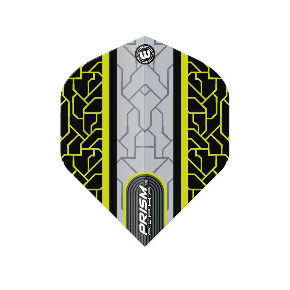 Masquedardos Plumas Winmau Darts Standard Prism Alpha Black Yellow 6915.702