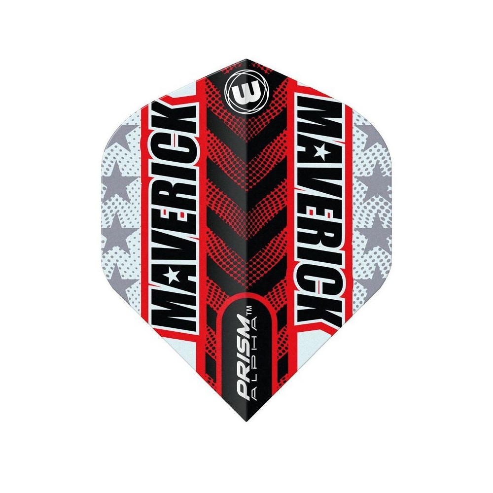 Masquedardos # Feathers Winmau Darts Standard Prism Alpha Maverick Grey Red 6915.197 # You know what I mean