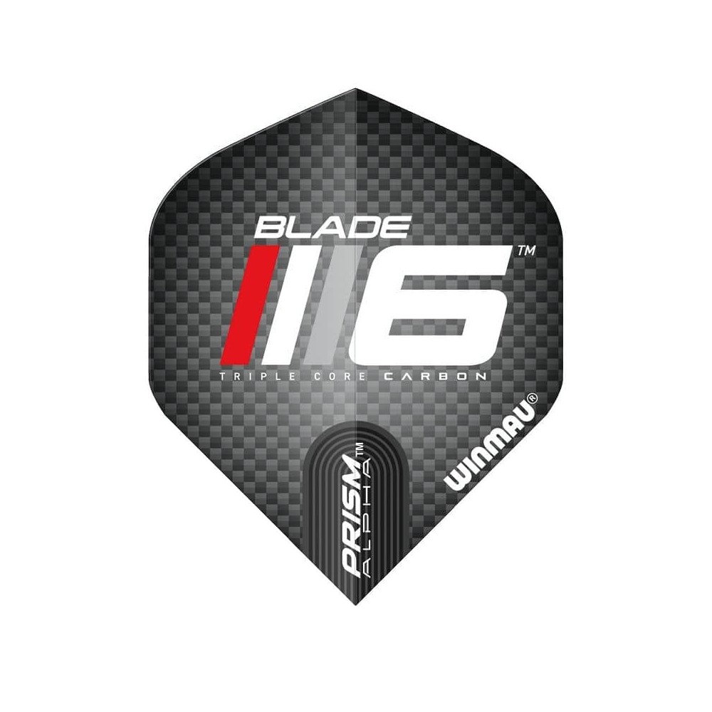 Masquedardos # Feathers winmau darts standard prism alpha blade 6 grey red 6915.700