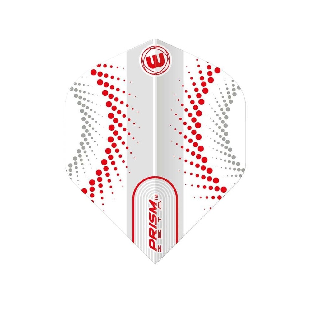 Masquedardos # Feathers winmau darts standard prism zeta white red 6915.316