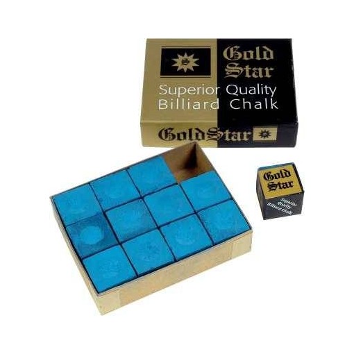 Masquedardos Goldstar Billiard Chalk Blue 12 Units 3004.010