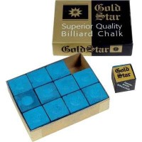 Masquedardos Bilhar Giz Goldstar Azul 12 Unidades 3004.010