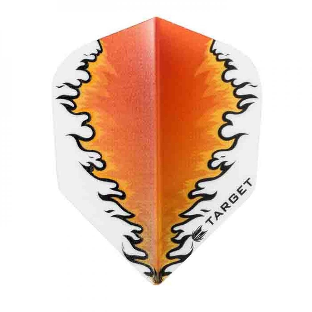 Masquedardos Feathers Target Darts No 6 Vision white orange fire 300820