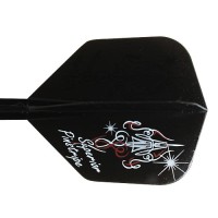 Masquedardos Plumas Condor Flights Pinstripe Shape Larga 33,5 Mm Black