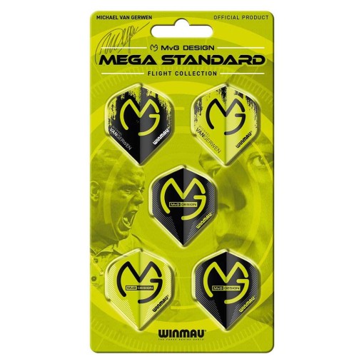 Masquedardos Plumas Winmau Darts Michael Van Gerwen Design Mega Standard  8121