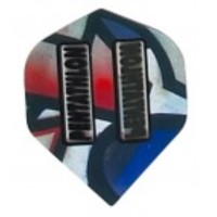 Masquedardos Pentathlon Standard Feathers Blue/red/gray 2051