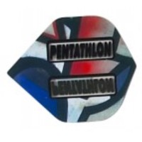 Masquedardos Pentathlon Standard Feathers Blue/red/gray 2051