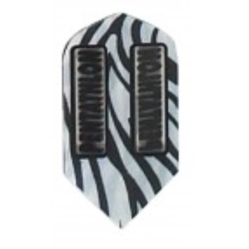 Masquedardos Pentathlon Slim Gray Black Stripes Feathers 2234