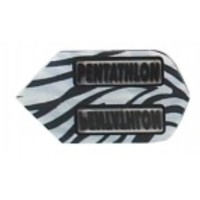 Masquedardos Pentathlon Slim Gray Black Stripes Feathers 2234