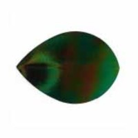 Masquedardos Plumas Iridescent Smooth Oval Verde