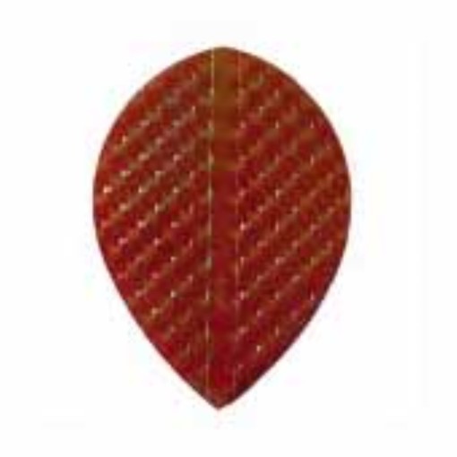 Masquedardos Iridescent embossed red oval feathers