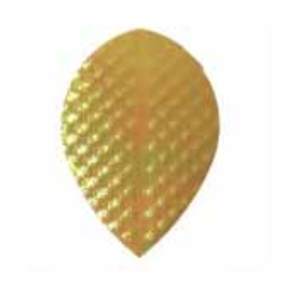 Masquedardos Iridescent embossed oval feathers Yellow