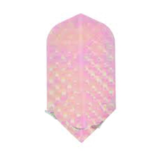 Masquedardos Iridescent embossed slim transparent feathers