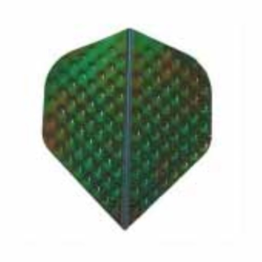 Masquedardos Plumas Iridescent Embossed Standard Verde