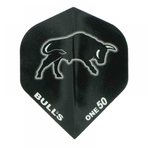 Masquedardos Bull's Darts Standard One50 Flights - Schwarz Bu-50801