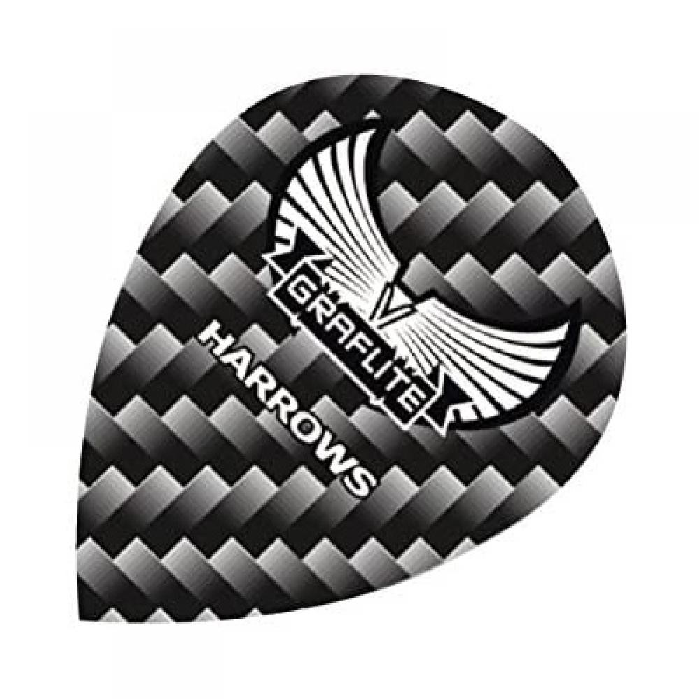 Masquedardos Harrows graphite feathers oval grey 7002.