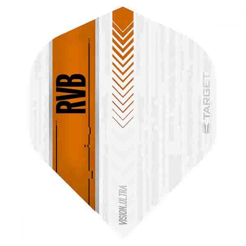 Masquedardos Feathers Target Darts Rvb vision ultra white orange 332020