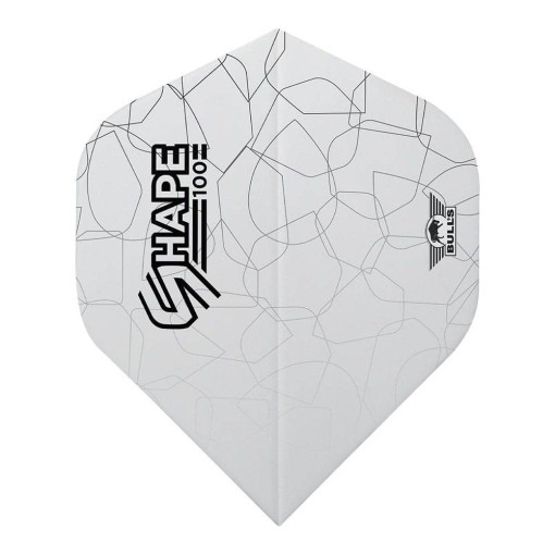 Masquedardos Plumas Bulls Darts Shape 100 White Standard  Bu-50934