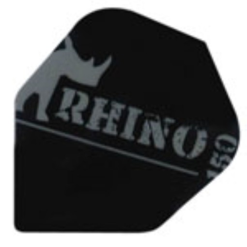 Masquedardos Feathers Target Darts Rhino 150 Standard Logo Black and grey 117130