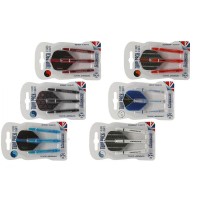 Masquedardos Twin Pack Harrows Supergrip Medium 47 mm Clear Flights