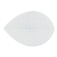 Masquedardos Feathers White oval cloth