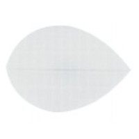 Masquedardos Feathers White oval cloth